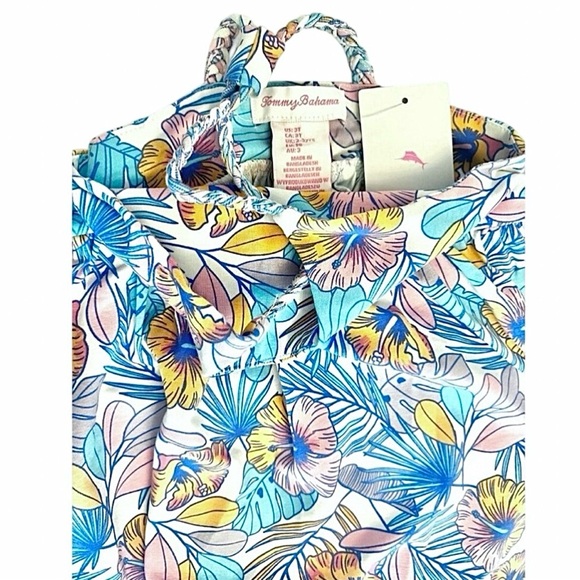 (NWT) Tommy Bahama White & Multicolor Pastel Floral Dress Kids Size 3T BEAUTIFUL - Picture 4 of 5